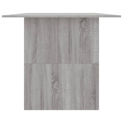 Mesa De Comedor Madera De Ingeniería Sonoma Gris 180x90x76 Cm_3
