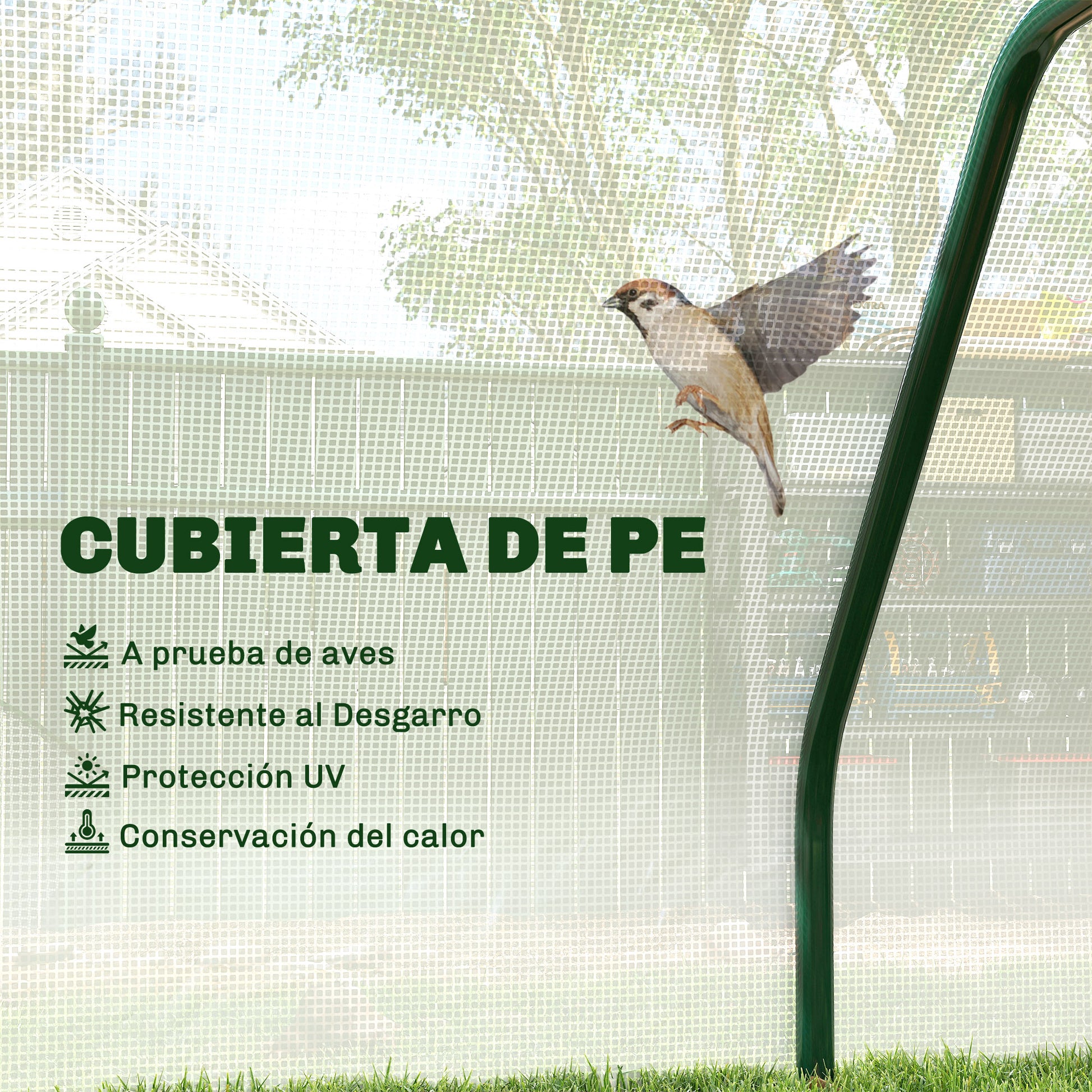 Outsunny Invernadero De Terraza 100x70x60cm Con Cremallera Para Cultivos Plantas_3