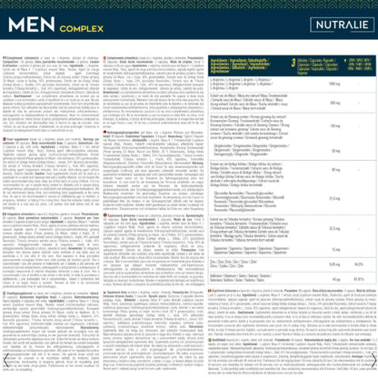 Men Complex con Zinc + Maca y Ginko Biloba Nutralie 90 cápsulas