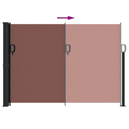 Vidaxl Toldo Lateral Retráctil Marrón 140x500 Cm_4