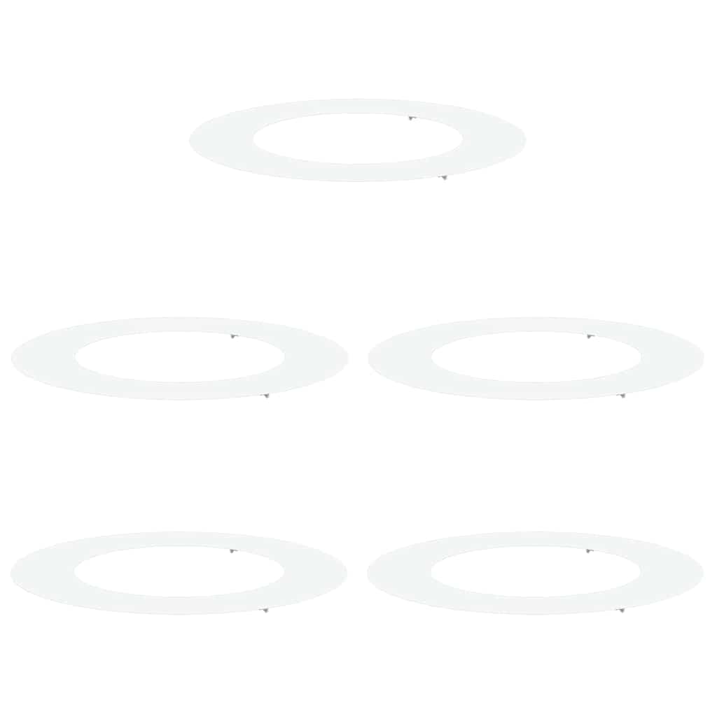 Adecuado Para Anillos De Árbol Plano 5 Pcs Ø50 / 80 Cm Acero_0