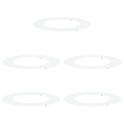 Adecuado Para Anillos De Árbol Plano 5 Pcs Ø50 / 80 Cm Acero_0