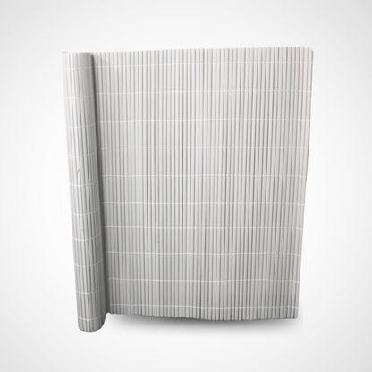 Cañizo Pvc Doble Cara| 1x3 M| Color Blanco| Lamas 11 Mm| Composición 100% Pvc| Bridas Sujeción Incluidas_1