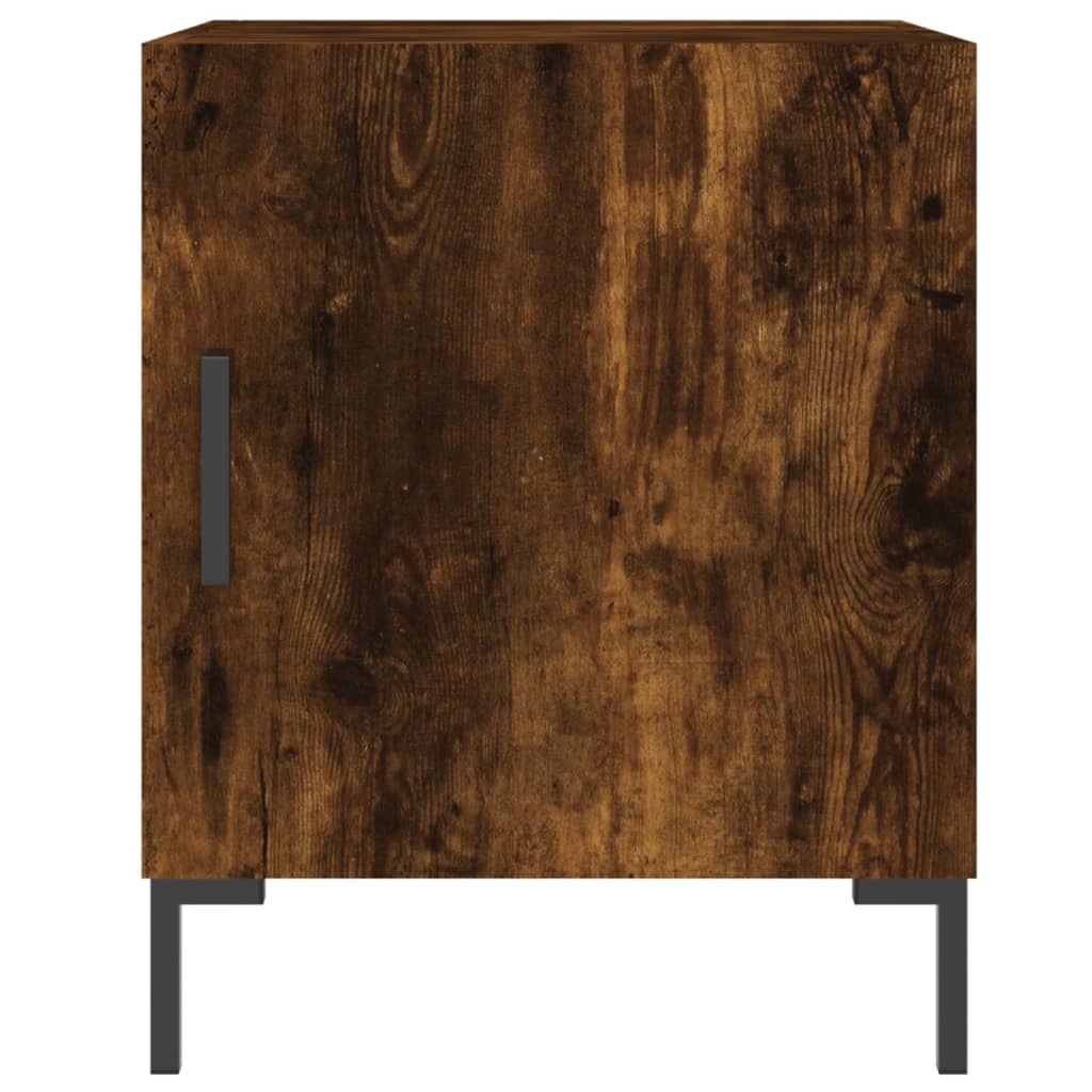 Mesitas Noche 2 Uds Madera Ingeniería Roble Ahumado 40x40x50 Cm_2