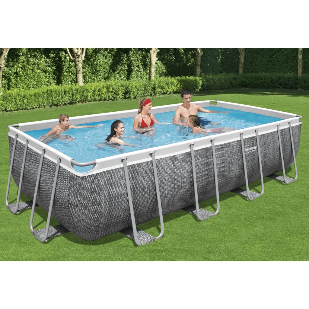 Bestway Conjunto De Piscina Rectangular Power Steel 549x274x122 Cm_1
