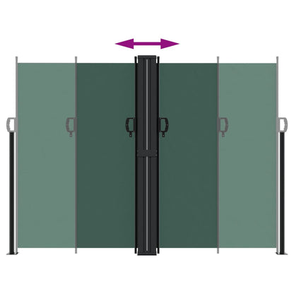 Vidaxl Toldo Lateral Retráctil Verde Oscuro 180x1200 Cm_4