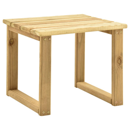 Tumbona De Jardín Con Mesa Y Cojín De Madera De Pino Impregnada_3