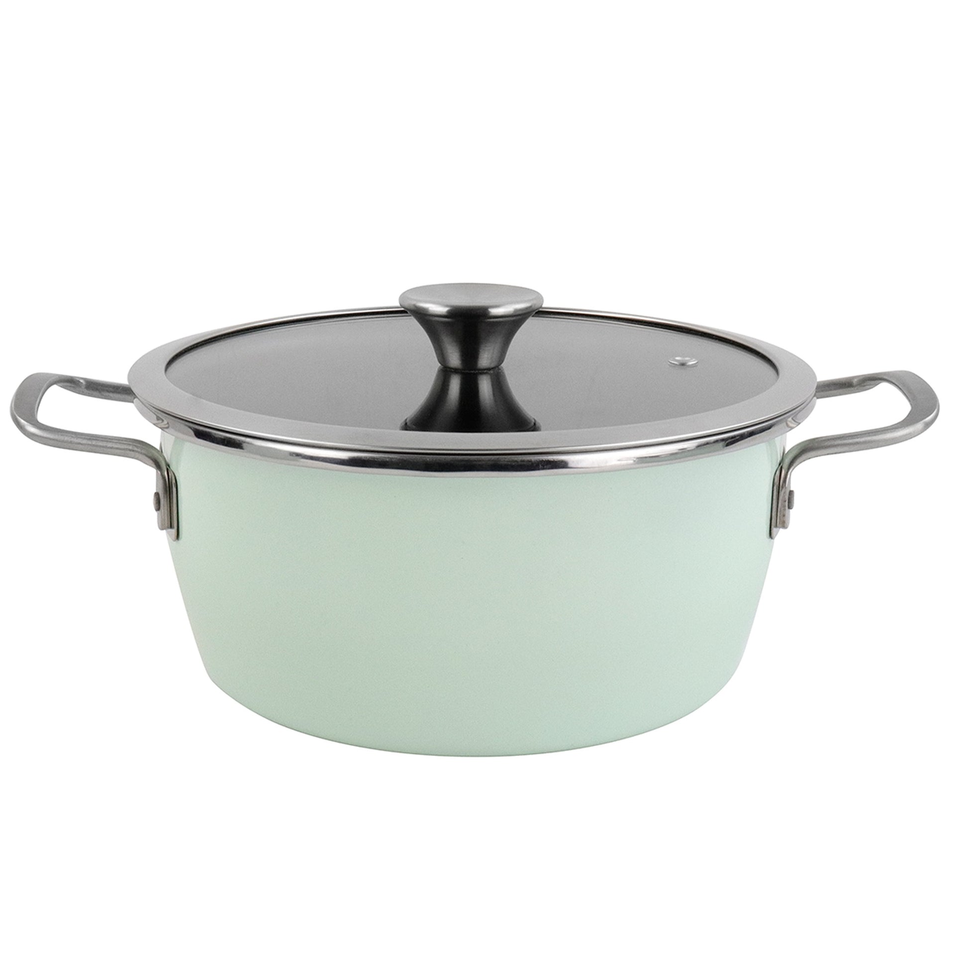 Cacerola nordic Verde Ø28cm Con Tapa De Vidrio