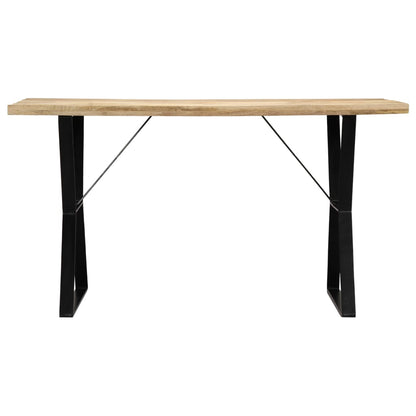 Mesa De Comedor De Madera Maciza De Mango 140x80x76 Cm_0