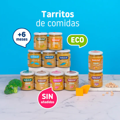 PROMO 2x Tarrito BIO pavo y verduras +6 meses Smileat 230g
