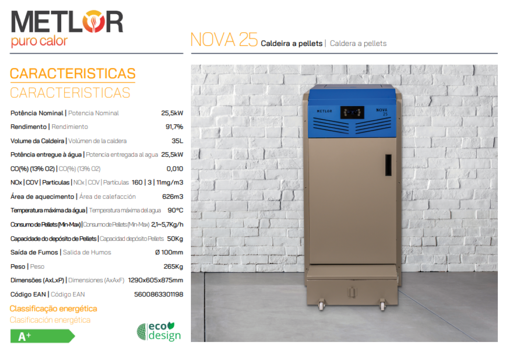 Calderas Pellets Metlor Modelo Nova 25_2