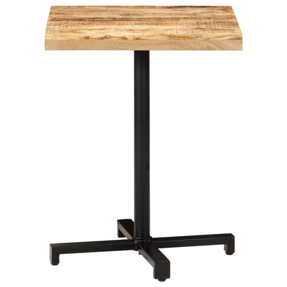 Mesa De Bistró Cuadrada Madera De Mango Rugosa 60x60x75 Cm_0