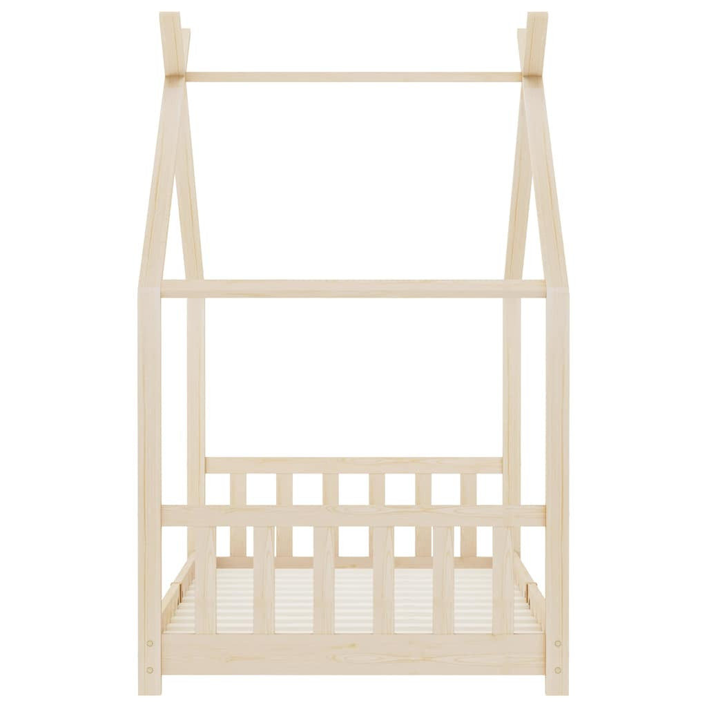 Vidaxl Estructura De Cama Infantil De Madera Maciza De Pino 90x200 Cm_4