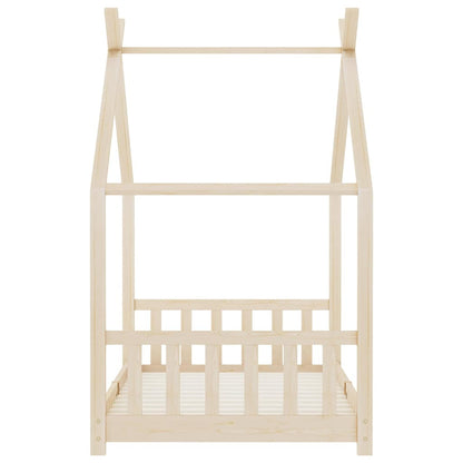 Vidaxl Estructura De Cama Infantil De Madera Maciza De Pino 90x200 Cm_4