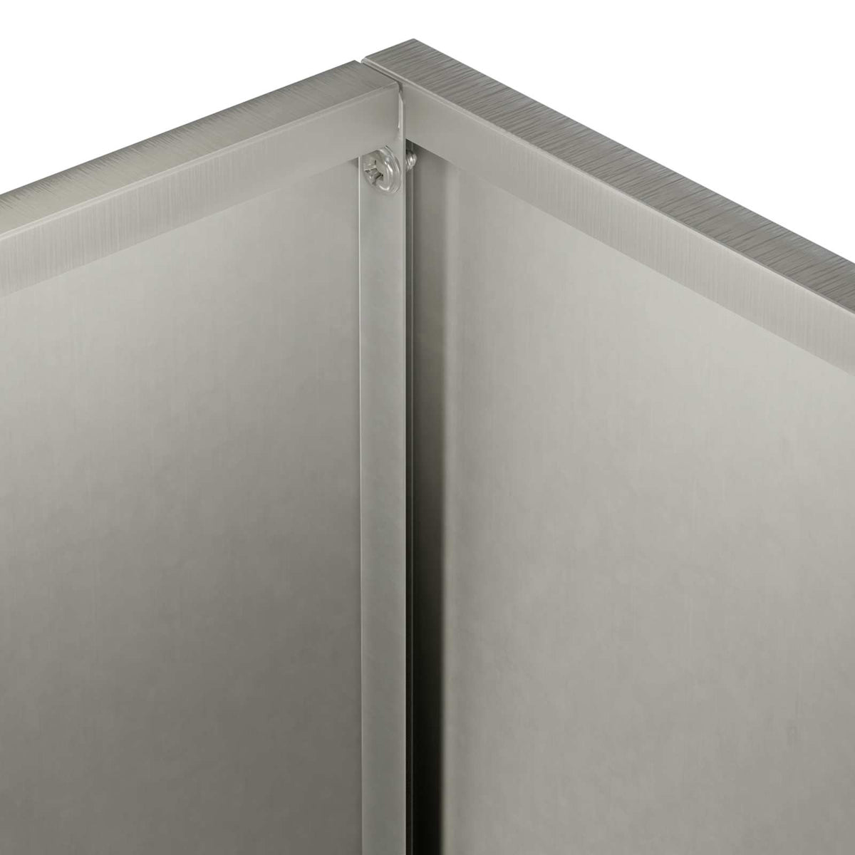 Macetero De Jardín Plateado 20 X 20 X 50 Cm Acero Inoxidable_4