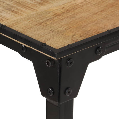 Mesa De Bar Madera Maciza De Mango Rugoso 150x55x107 Cm_5
