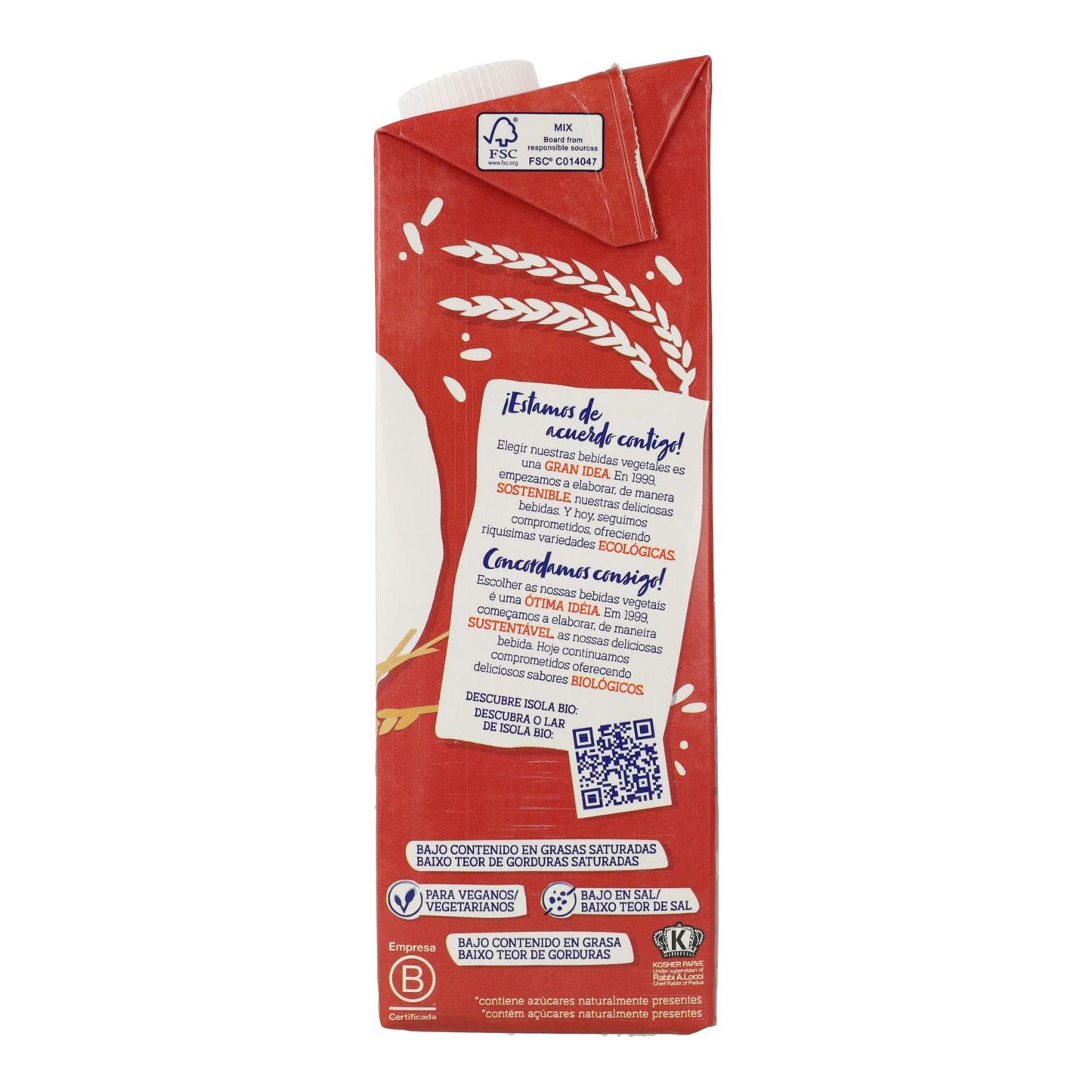 Bebida de Espelta Isola Bio 1 L