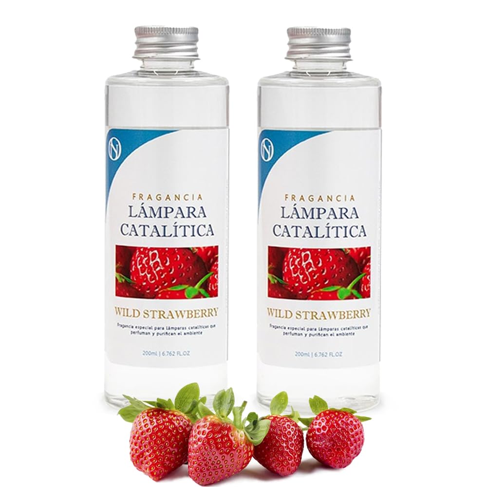 Pack Ahorro 2x Fragancia Para Lámpara Catalítica 500ml: Aroma Wild Strawberry - Disfruta De Tu Aroma Favorito Más Tiempo_0