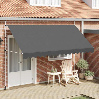 Toldo Retráctil De Operación Manual Antracita 400 Cm_5