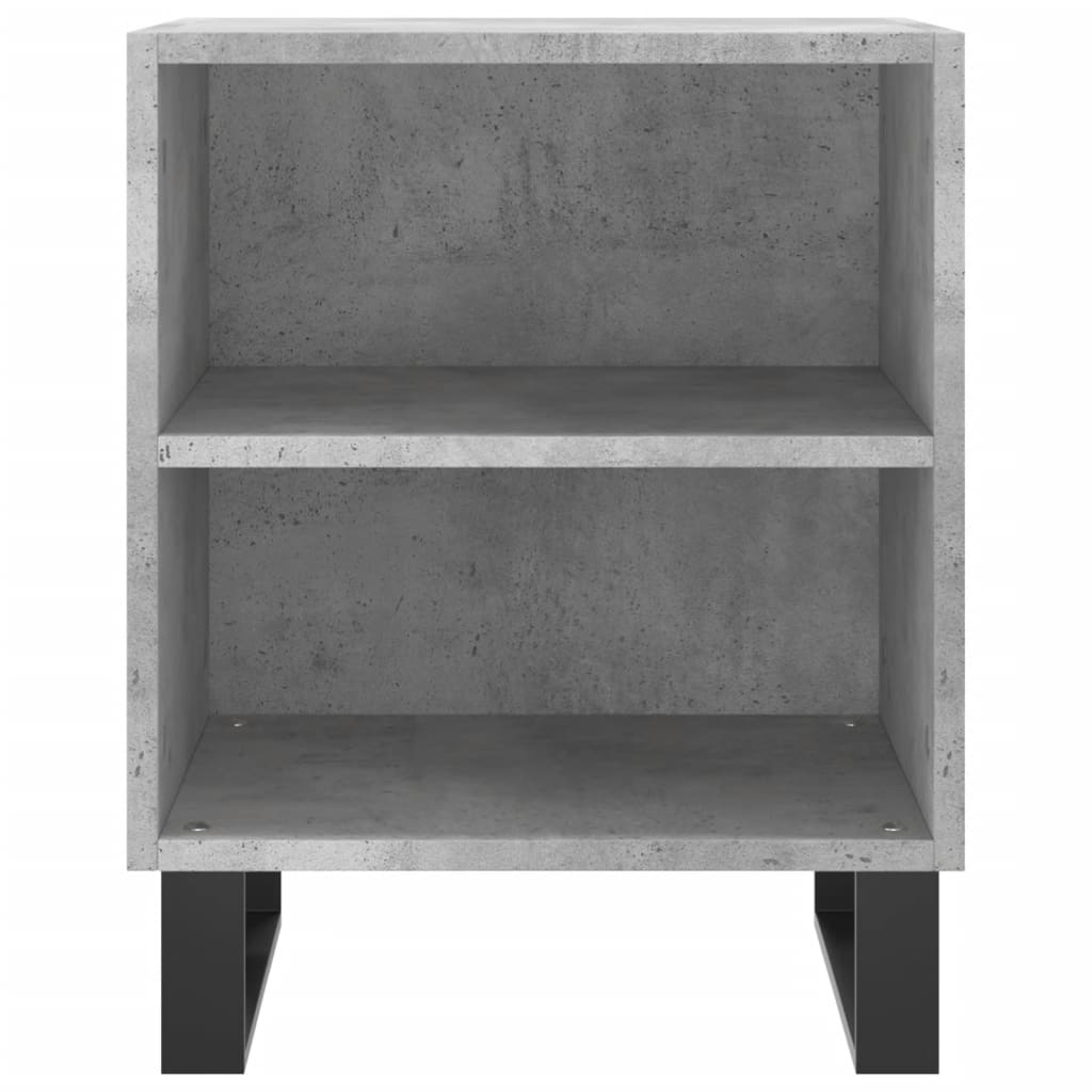 Mesitas De Noche 2 Uds Madera Gris Hormigón 40x30x50 Cm_3