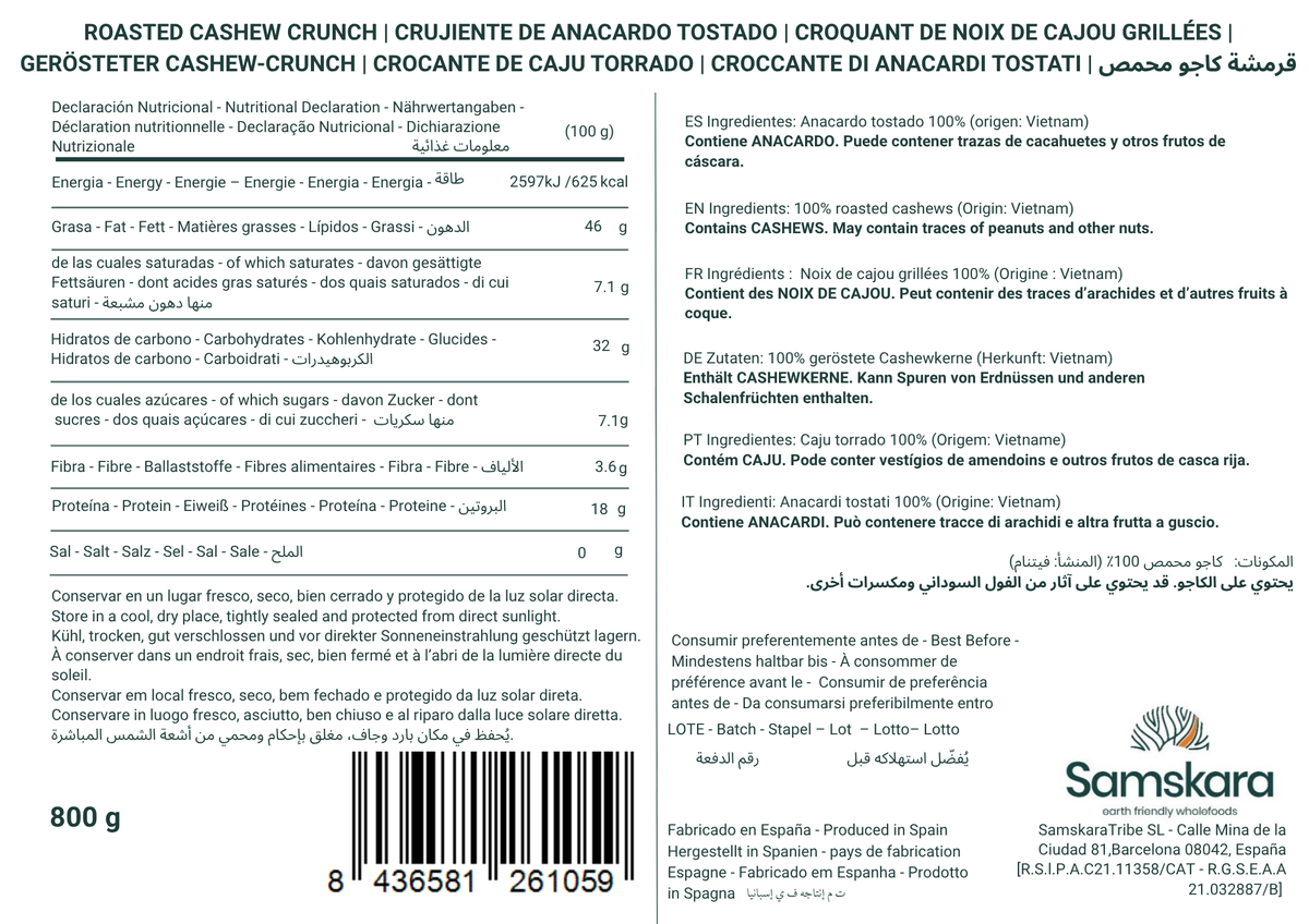 Anacardo Tostado Premium - Envasados Al Vacío - 800 G | Fruto Seco Ecológico Premium, Snack Vegano Natural, Sin Gluten_2
