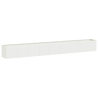 Jardinera De Acero Laminado En Frío Blanco 360x40x40 Cm_0