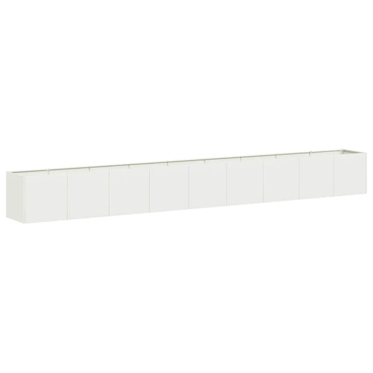 Jardinera De Acero Laminado En Frío Blanco 360x40x40 Cm_0