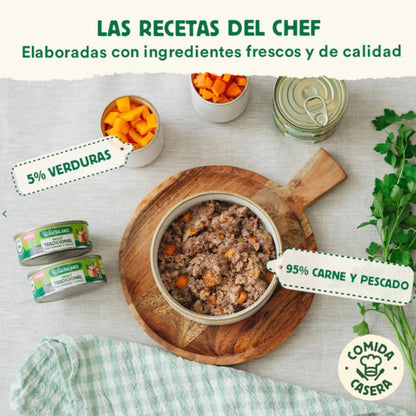 Lata completa Ragut Tradicional de Ternera y Pollo para Gatos Wild Balance 80 g