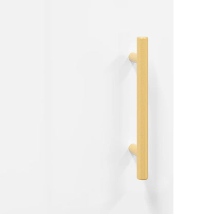Aparador Alto Madera Contrachapada Blanco Brillo 69,5x34x180 Cm_5