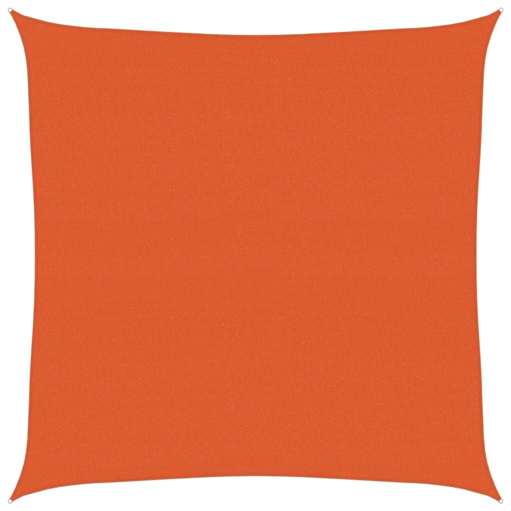 Vidaxl Toldo De Vela Cuadrado Hdpe Naranja 160 G/m² 4x4 M_0