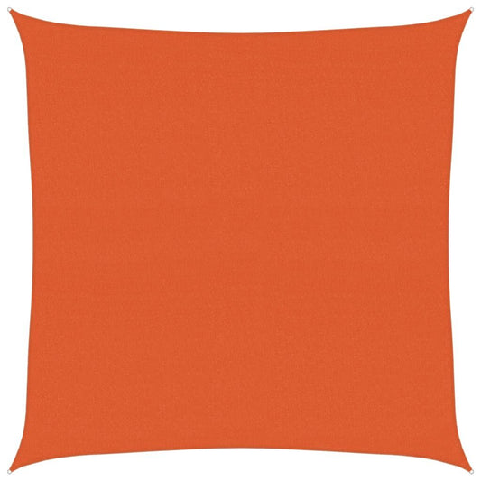 Vidaxl Toldo De Vela Cuadrado Hdpe Naranja 160 G/m² 4x4 M_0