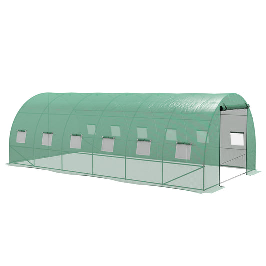 Outsunny Invernadero De Exterior 6x3x2 M Con Sistema De Riego Integrado Verde_0