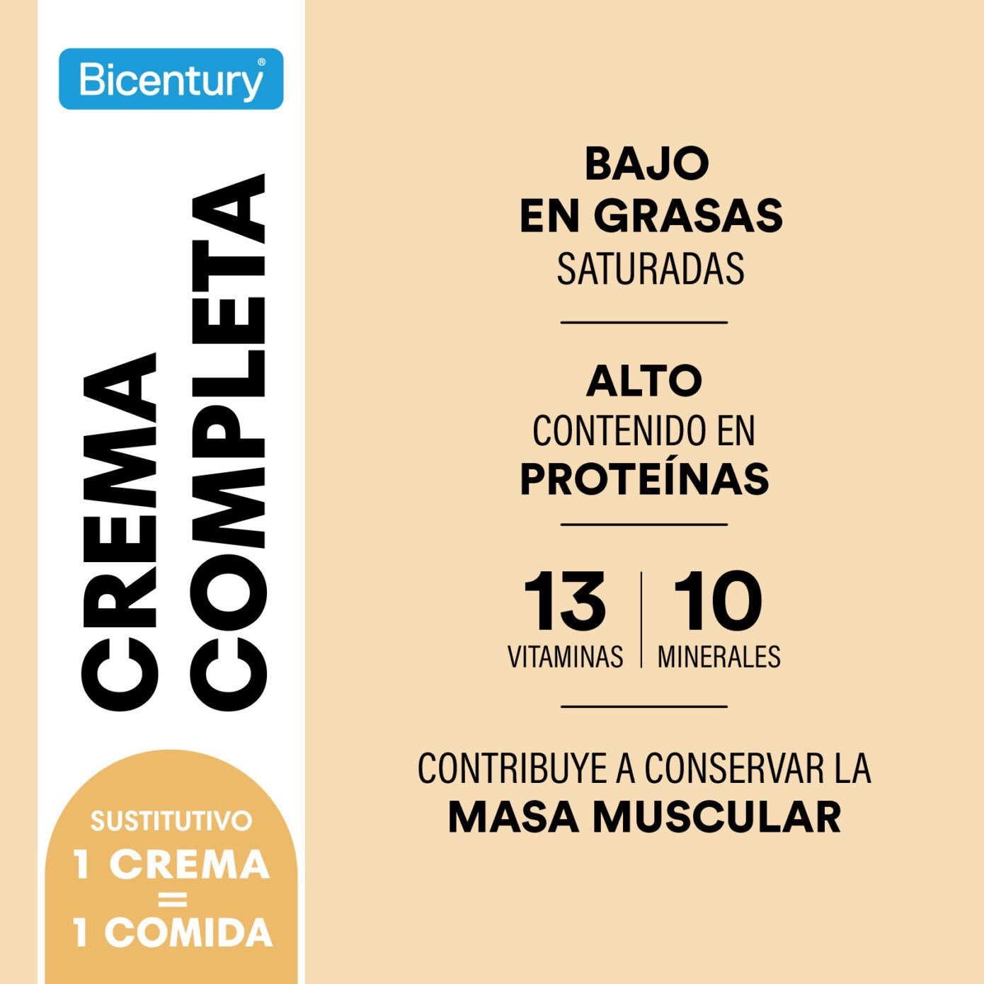Crema Completa Vainilla BICENTURY 540g