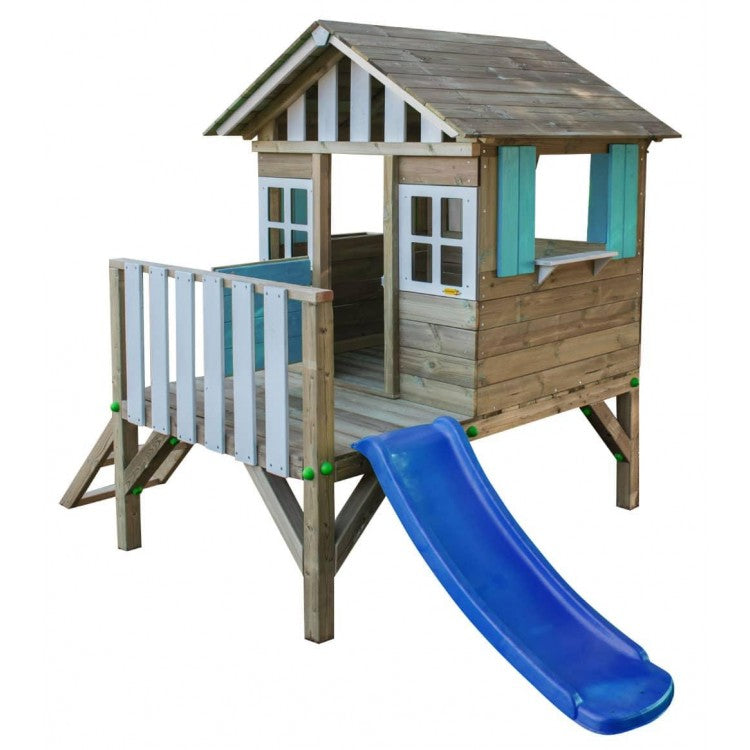 Casita De Madera Masgames Lollipop Elevada Azul._0
