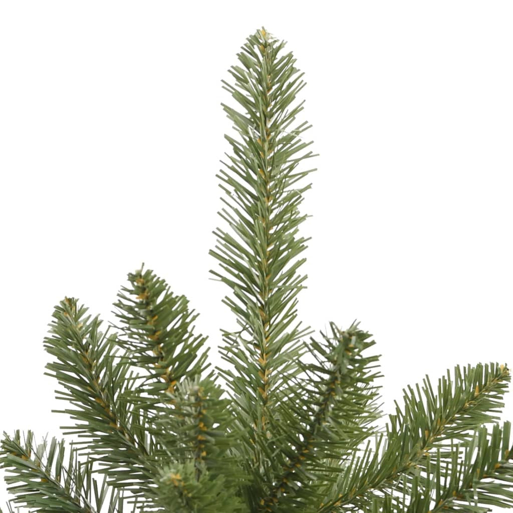 Vidaxl Árbol De Navidad Artificial Con Bisagras Y Soporte Verde 180 Cm_3