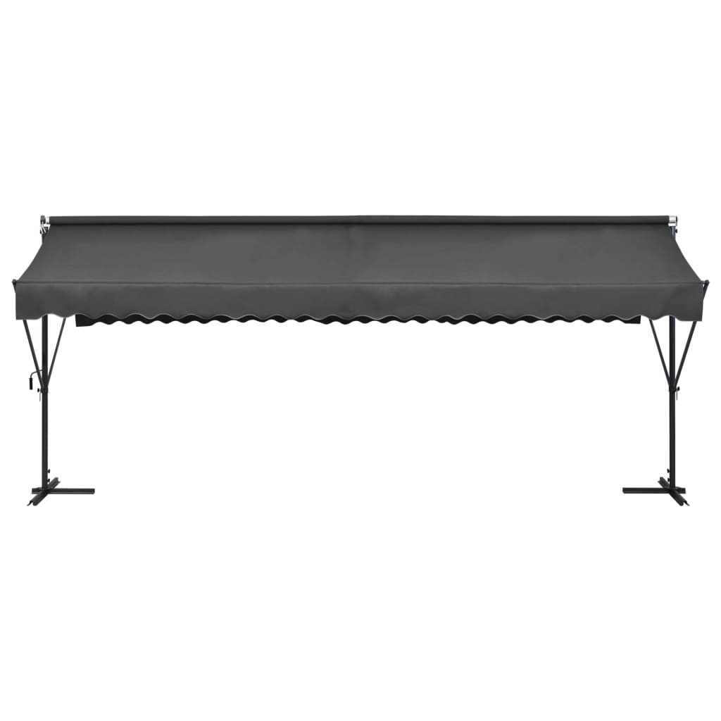 Toldo De Pie Independiente Gris Antracita 600x300 Cm_2