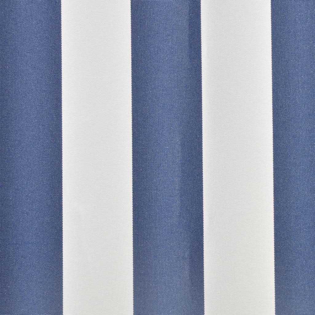 Tela De Repuesto Para Toldo Azul Y Blanco 4x3 M Poliéster_2