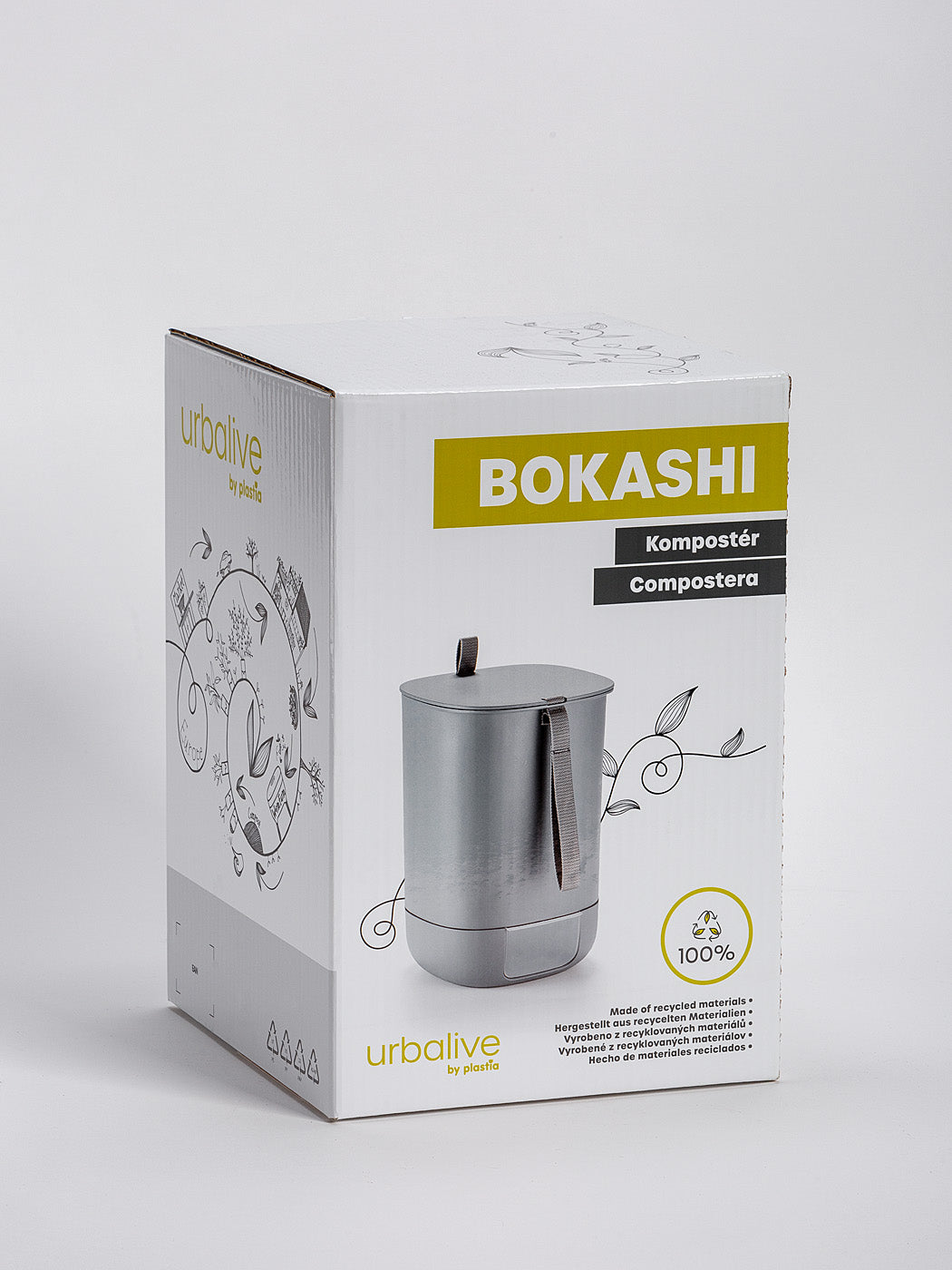 Compostador De Plástico Reciclado Bokashi.
