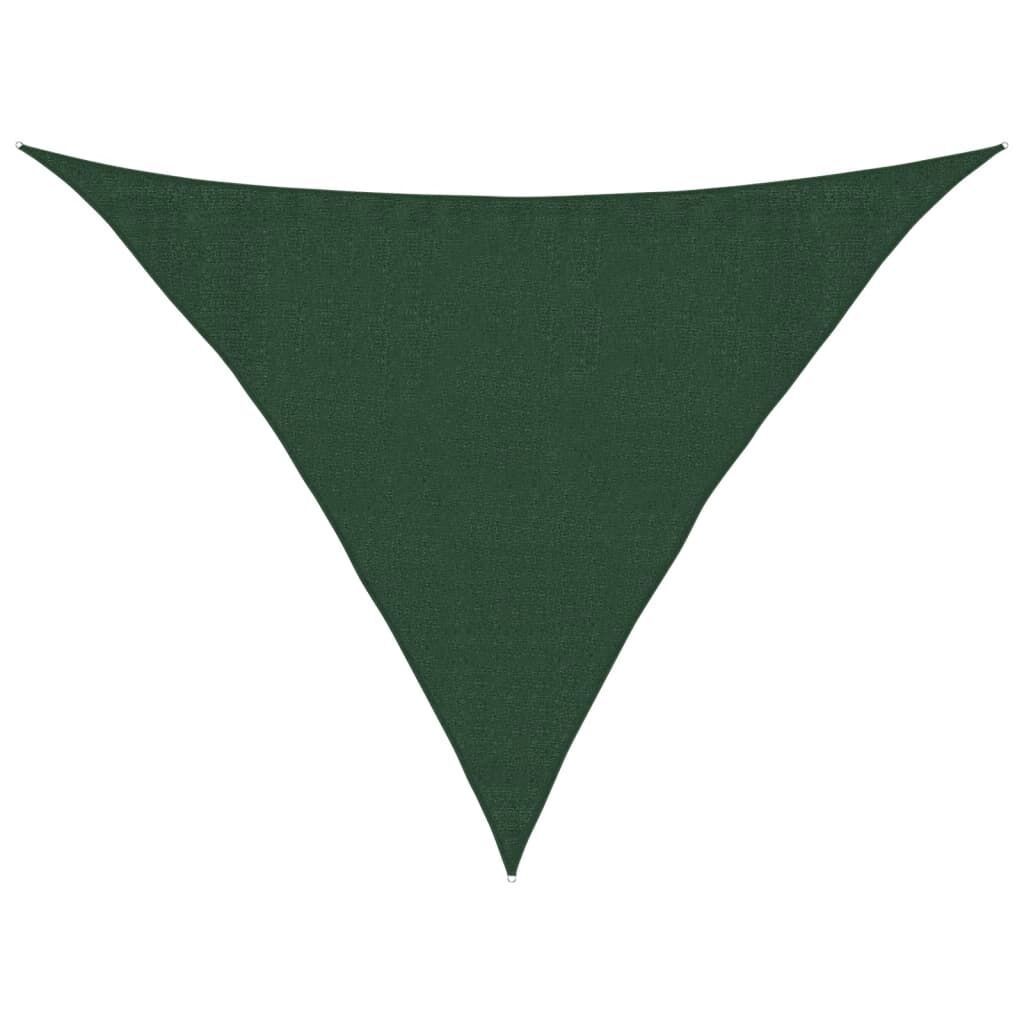 Vidaxl Toldo De Vela Verde Oscuro Hdpe 160 G/m² 3,5x3,5x4,9 M_0