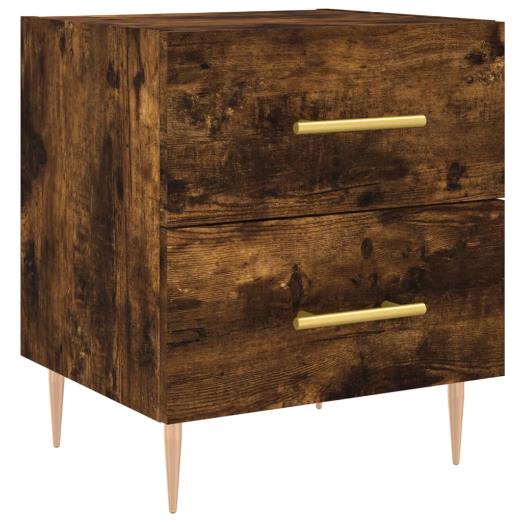 Mesita Noche 2 Uds Madera Ingeniería Roble Ahumado 40x35x47,5cm_3