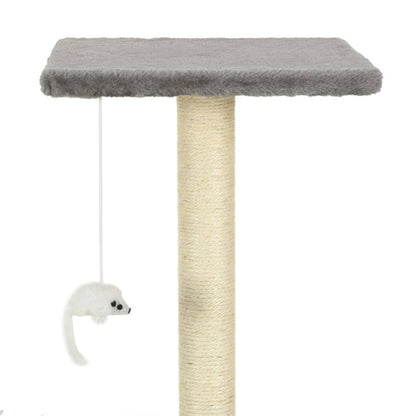Vidaxl Rascador Para Gatos Con Postes Rascadores De Sisal 95 Cm Gris_5