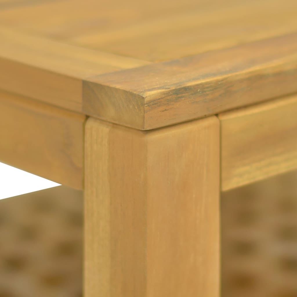 Mesa De Centro Madera Maciza De Teca 60x60x40 Cm_2