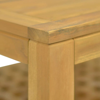 Mesa De Centro Madera Maciza De Teca 60x60x40 Cm_2