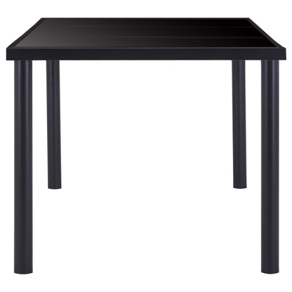 Mesa De Comedor De Vidrio Templado Negro 180x90x75 Cm_1