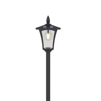 Outsunny Farola Solar Exterior De Jardín Con Macetero Poste De Aluminio Ip44_3