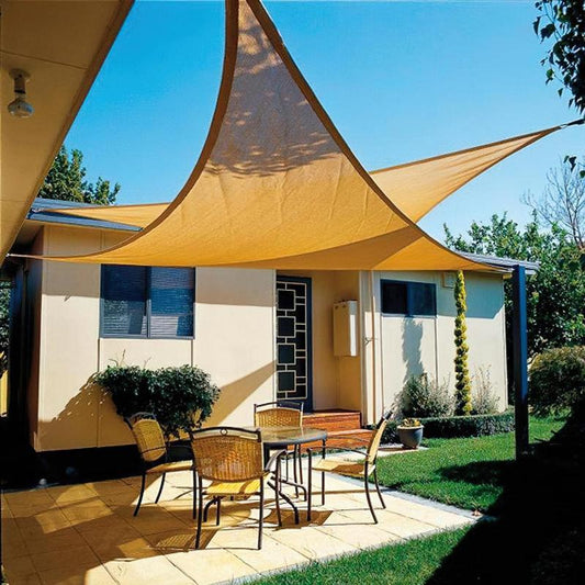 Toldo Vela Sombra Jardin Triangular 5x5x5 Metros Beige_0