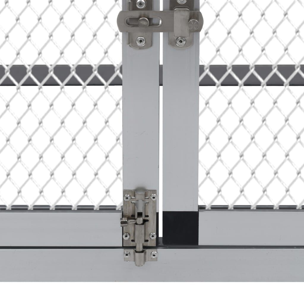 Vidaxl Gallinero Con Corral Y Nido Aluminio_4