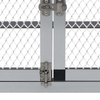 Vidaxl Gallinero Con Corral Y Nido Aluminio_4