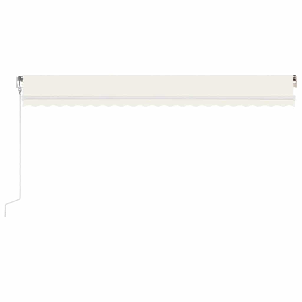 Toldo Automático Con Led Sensor De Viento Crema 500x350 Cm_2
