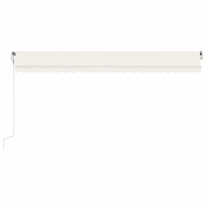 Toldo Automático Con Led Sensor De Viento Crema 500x350 Cm_2